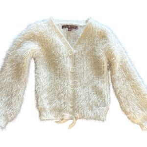 7 For All Mankind Cream Fuzzy Sweater